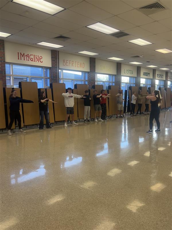 Dance Club led a Zumba class during WHS Wellness Night